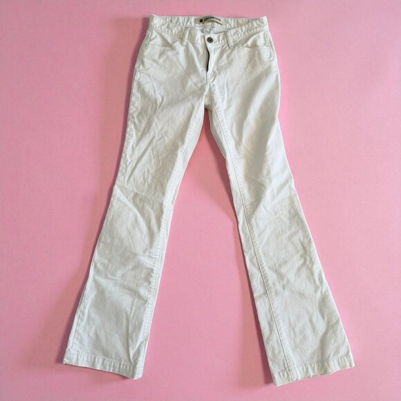 GAP Long and Lean White Denim Bootcut Jeans Size 27 - Picture 2 of 10